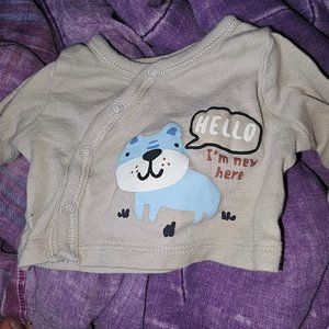Gerber New here preemie top